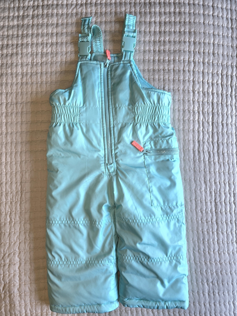 Carter's Light Turquoise Snow Overalls Bib